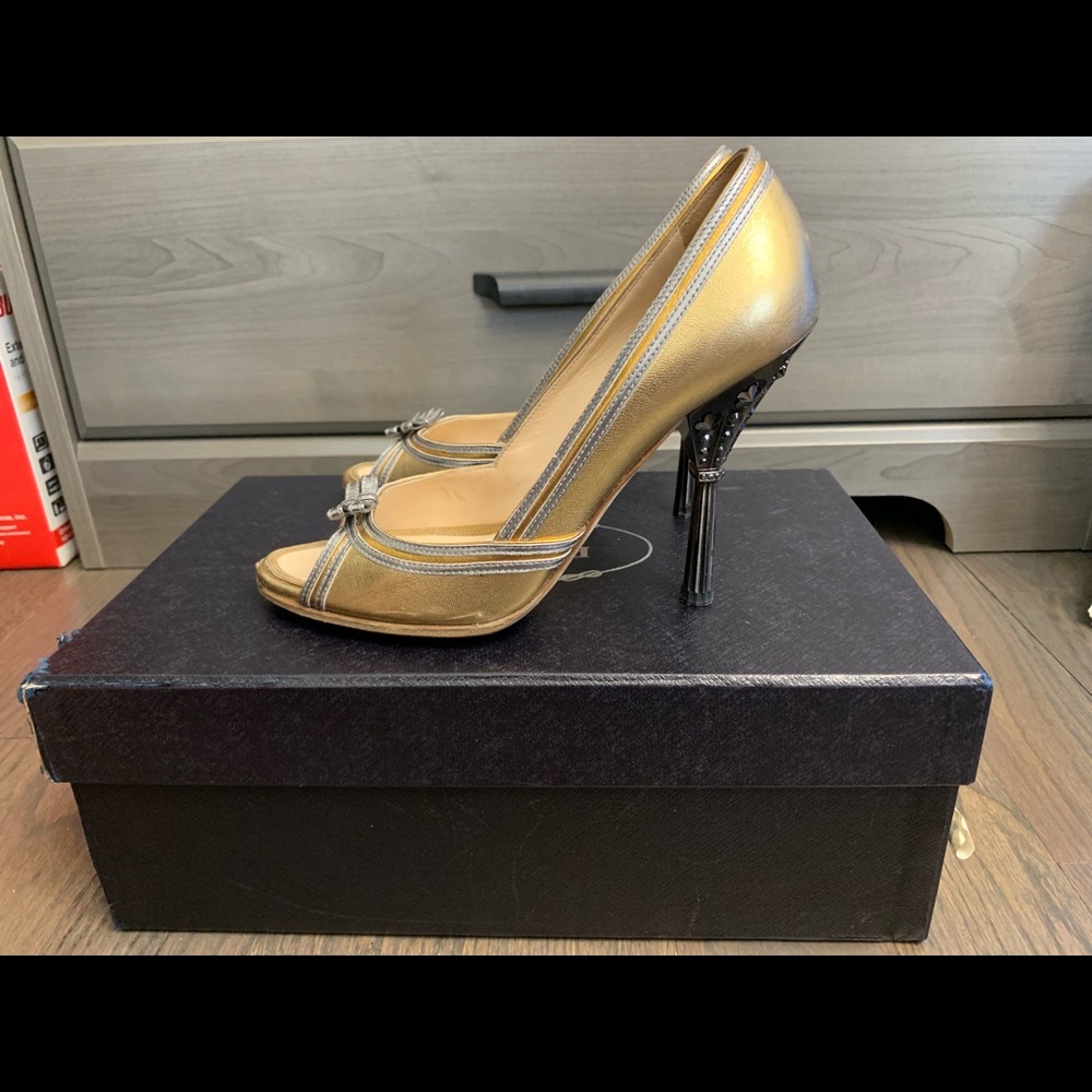 Prada crystal heel size 36.5